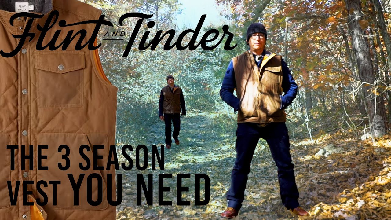 The Perfect 3 Season Vest to Last You YEARS | Flint and Tinder Quilt Waxed Vest