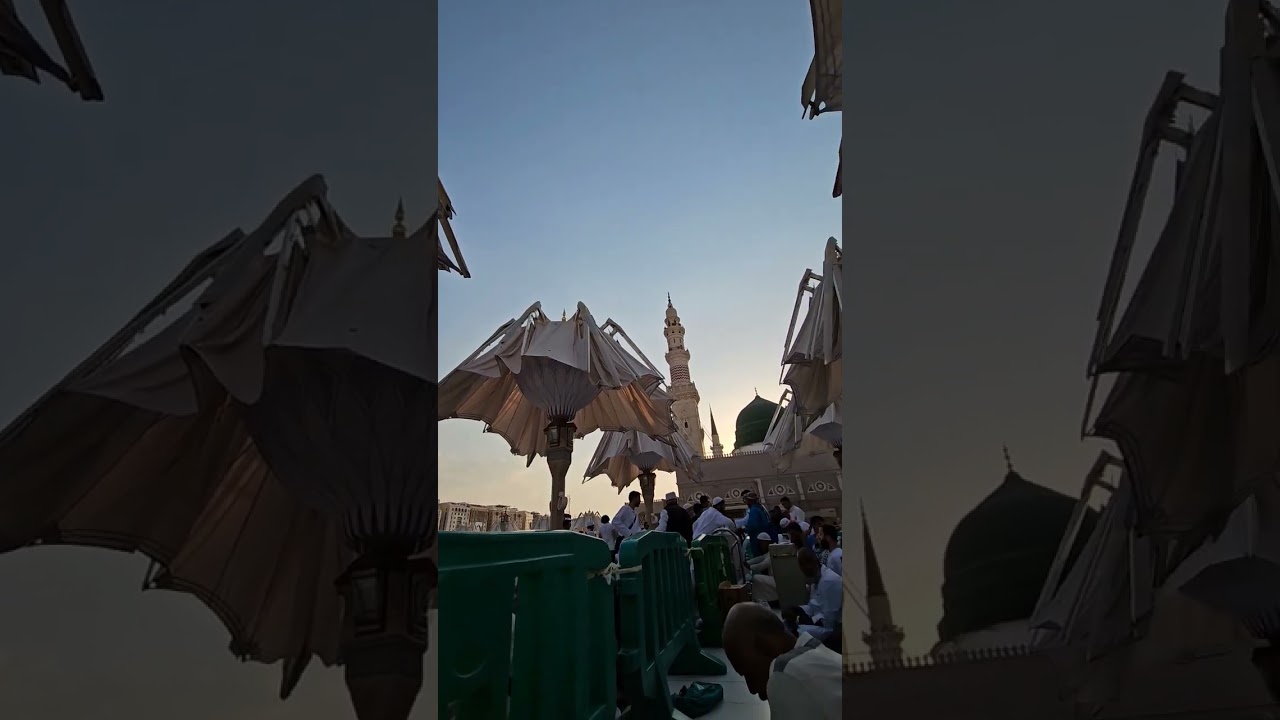madina roula shareef#almaidah #raoula #mecca #madinah #saudiarabia #umbrella