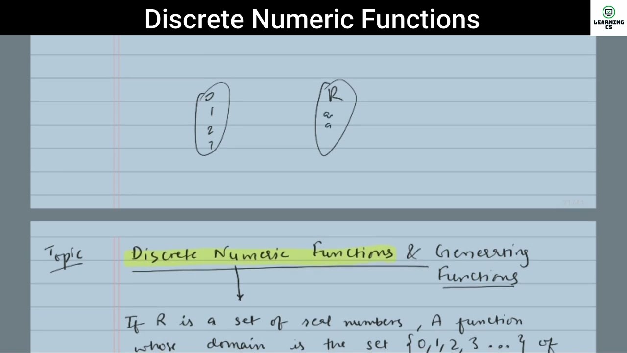 Discrete Numeric Functions | Discrete Mathematics