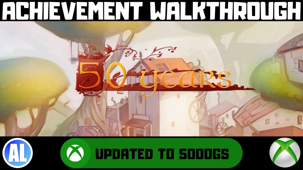 50 Years #Xbox Achievement Walkthrough - Updated to 5000GS