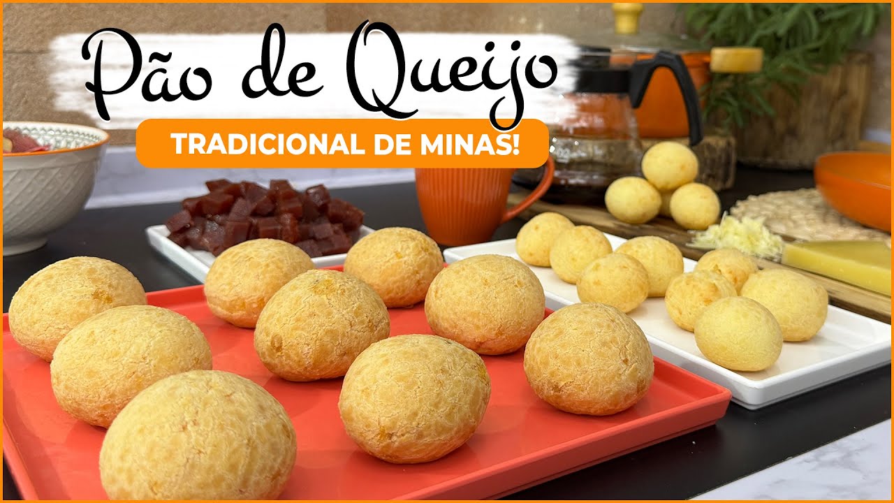 Pão de queijo tradicional de minas! Opção recheada com goiabada.