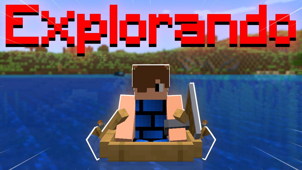 CAÇANDO TESOUROS E EXPLORANDO NO MUNDO DO MINECRAFT!🎒🌄
