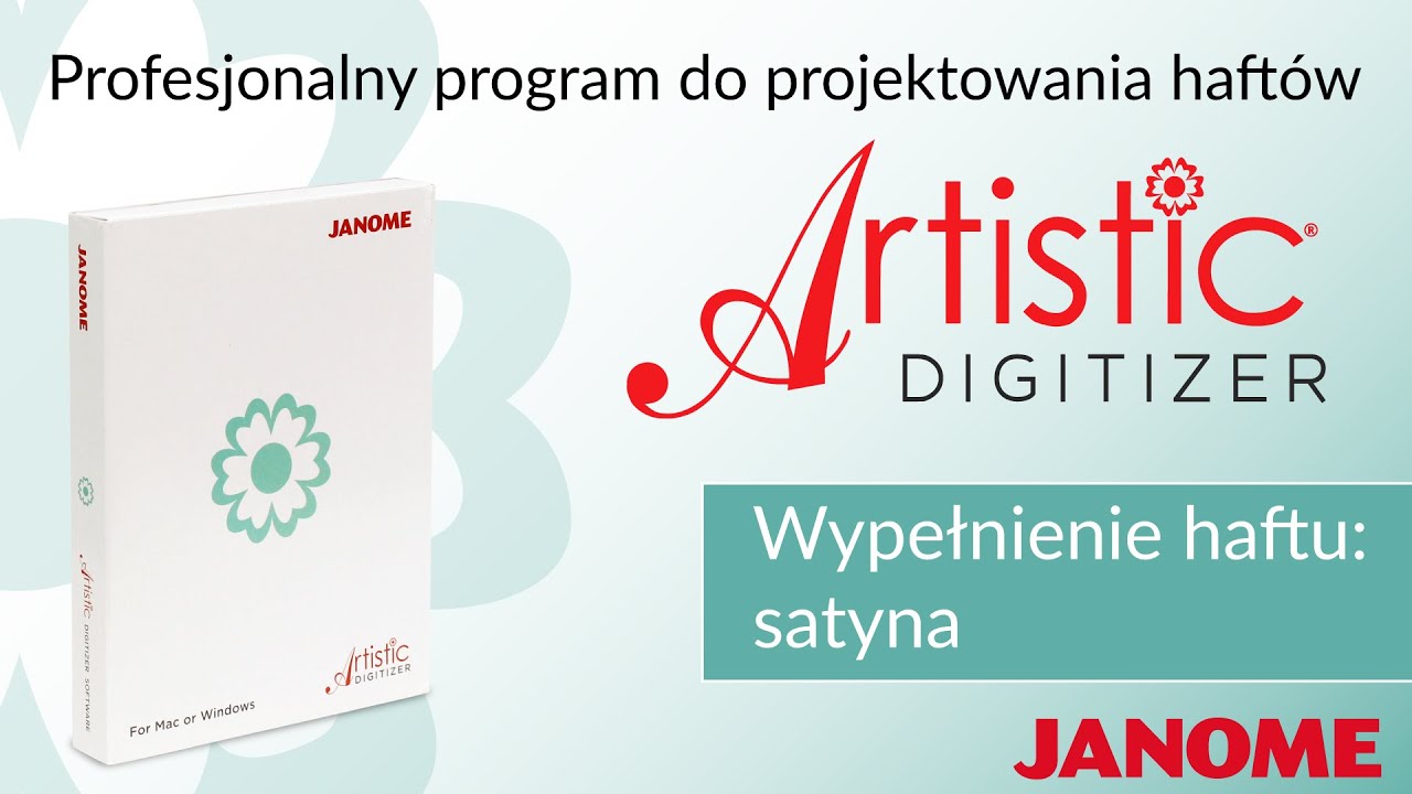 Jak używać wypełnienia satynowego w programie Janome Artistic Digitizer | Nauka obsługi programu