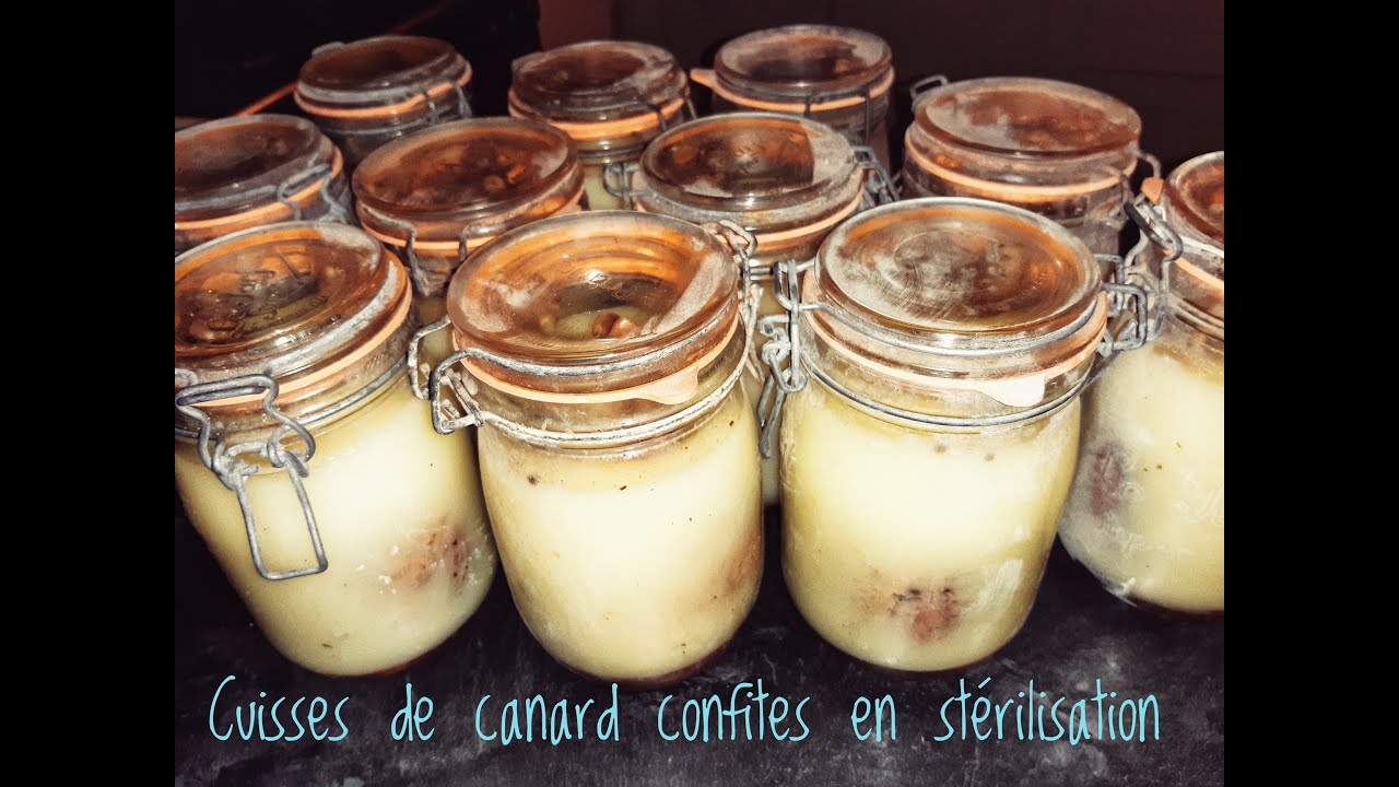 Confit de canard en stérilisation