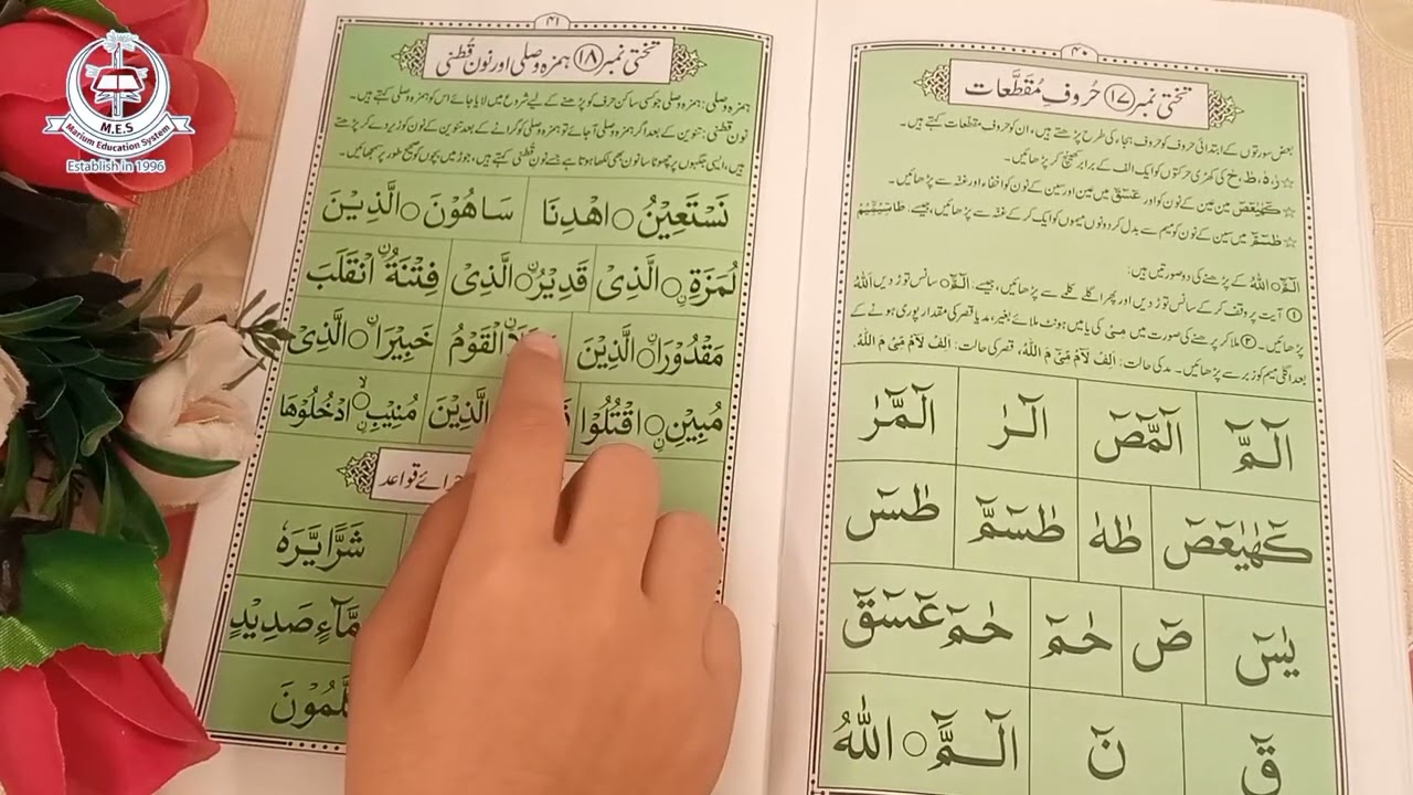 Takhti No : 18 || Hamza wasli or Noon e Qutni || Jamiat Taleem ul Quran || Qaria Fatima Khan