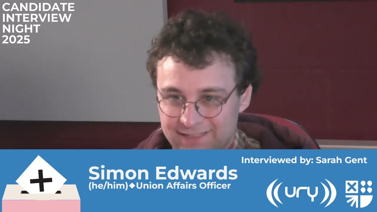 CIN 2025 | Union Affairs Officer | Simon Edwards