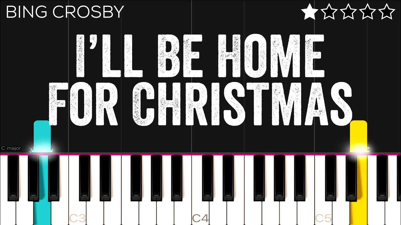 Bing Crosby - I’ll Be Home For Christmas | EASY Piano Tutorial