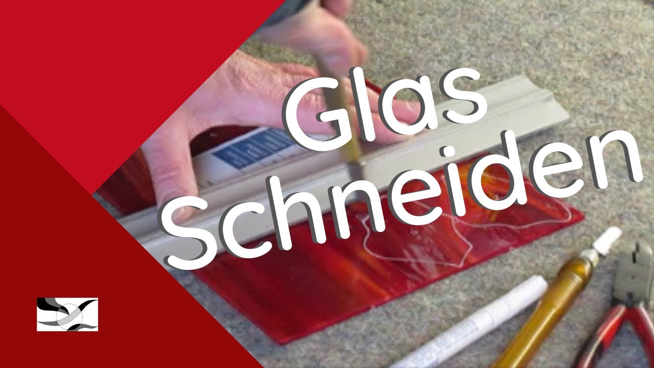 Glas schneiden,Zuschneiden eines Tiffany Fensterbildes