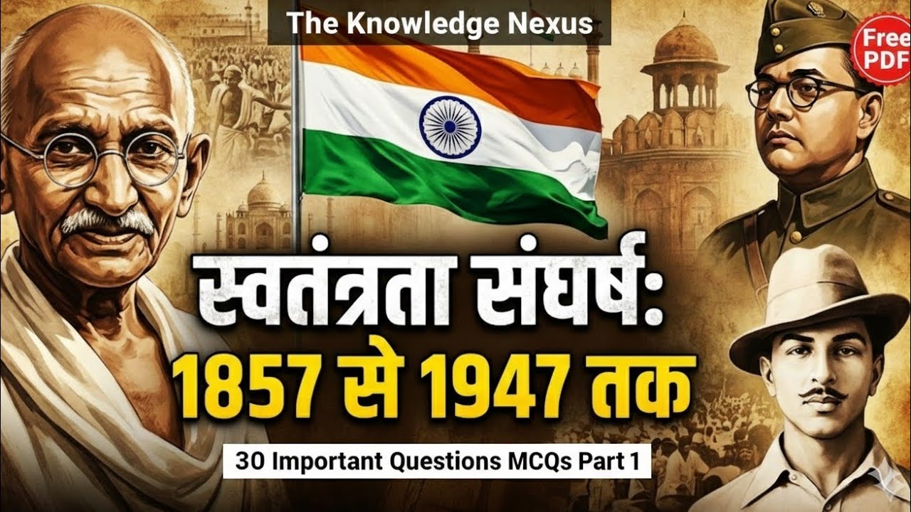 Mock - 8 MPPSC Pre Unit 1 Topic 5 | Independence Struggle and Indian National Movement | 