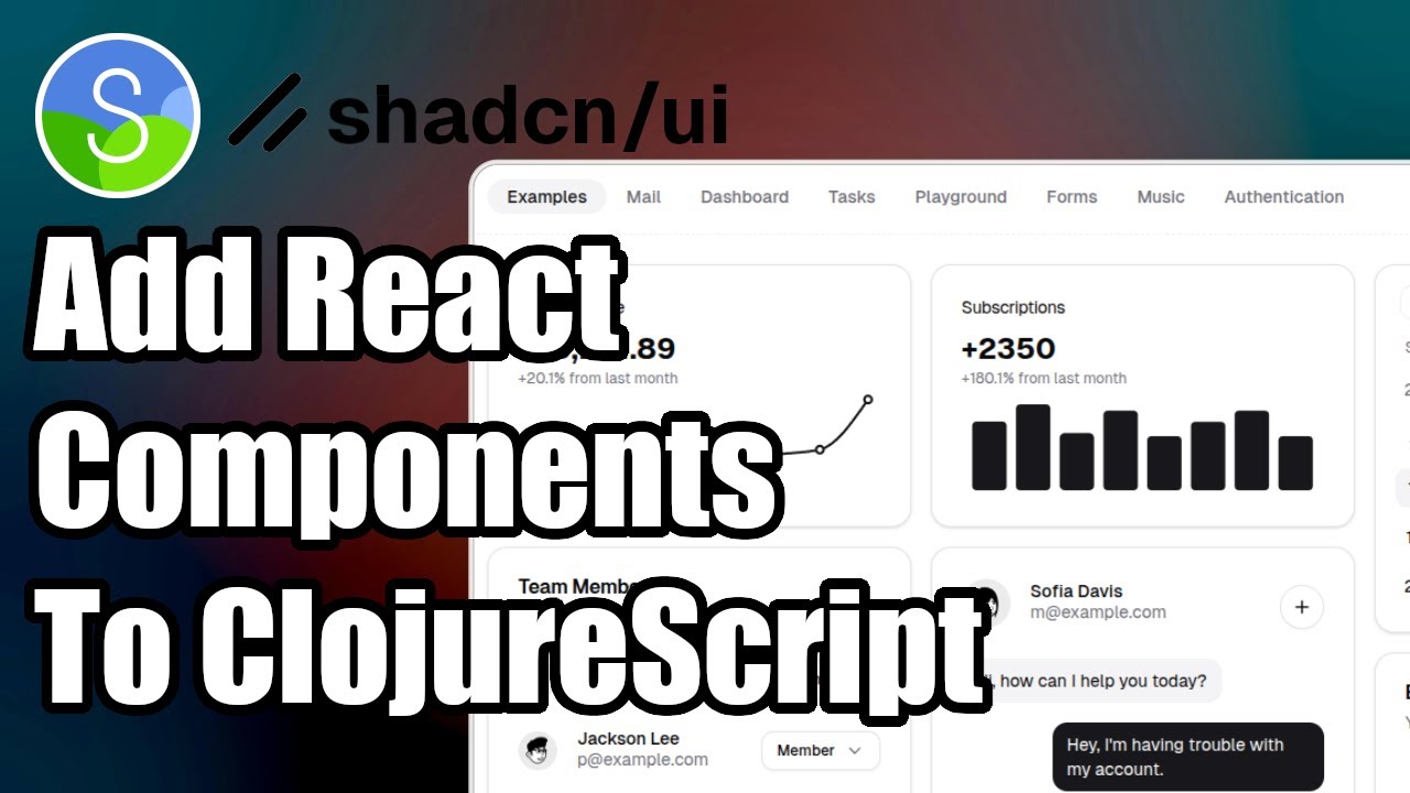 Use Shadcn Style React Components in ClojureScript