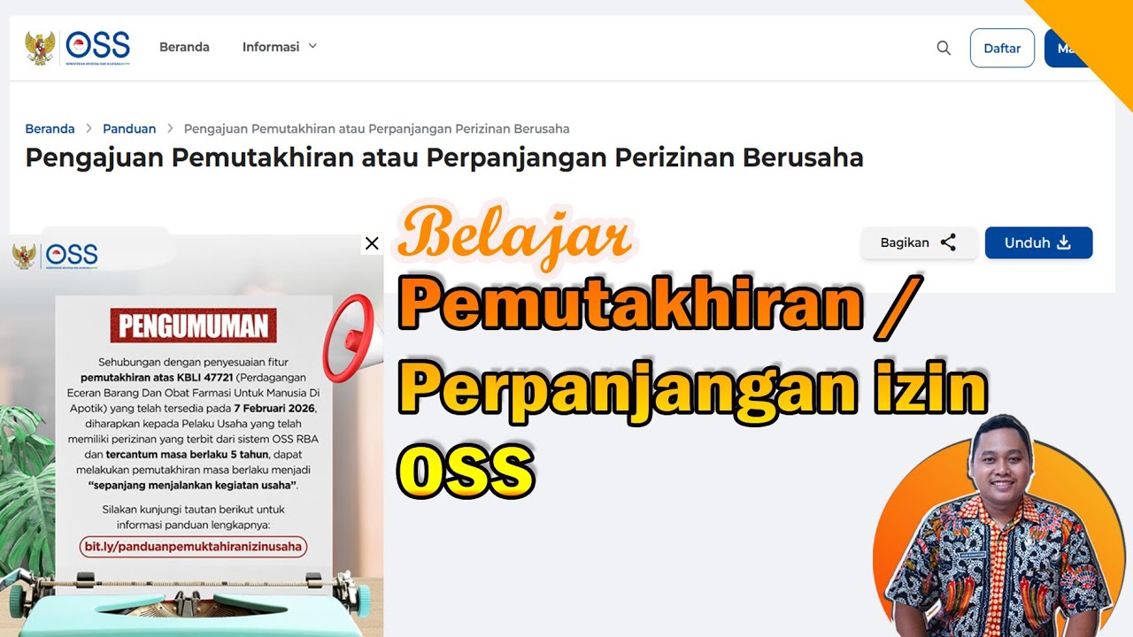 Belajar Pemutakhiran /Perpanjangan Perizinan Berusaha OSS 2026