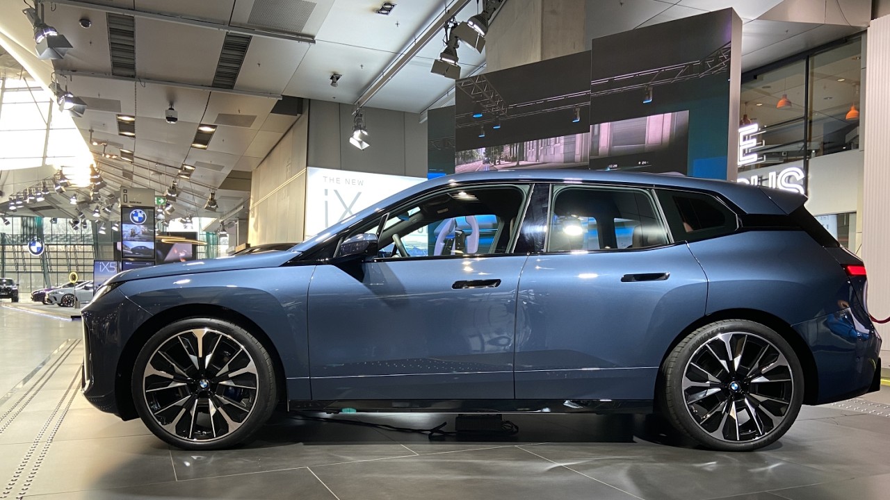 2025 BMW iX xDrive60 in Arctic Race Blue metallic