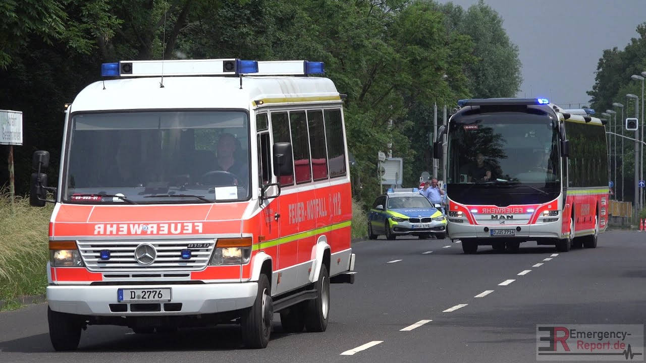 [FEUERWEHR DÜSSELDORF] - Berufs- & Freiwillige Feuerwehr auf Einsatzfahrt -