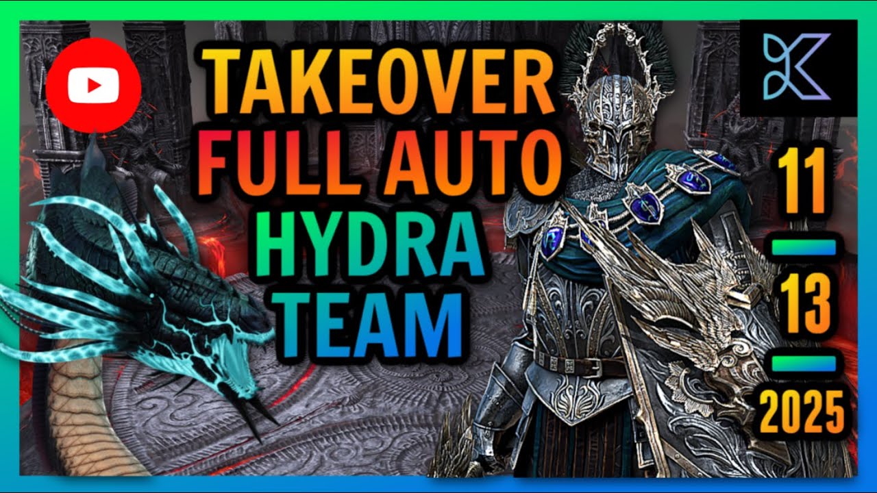 Raid: Shadow Legends  -  Hydra Full Auto Teams Takeover - x3 SPEED RUNNING !