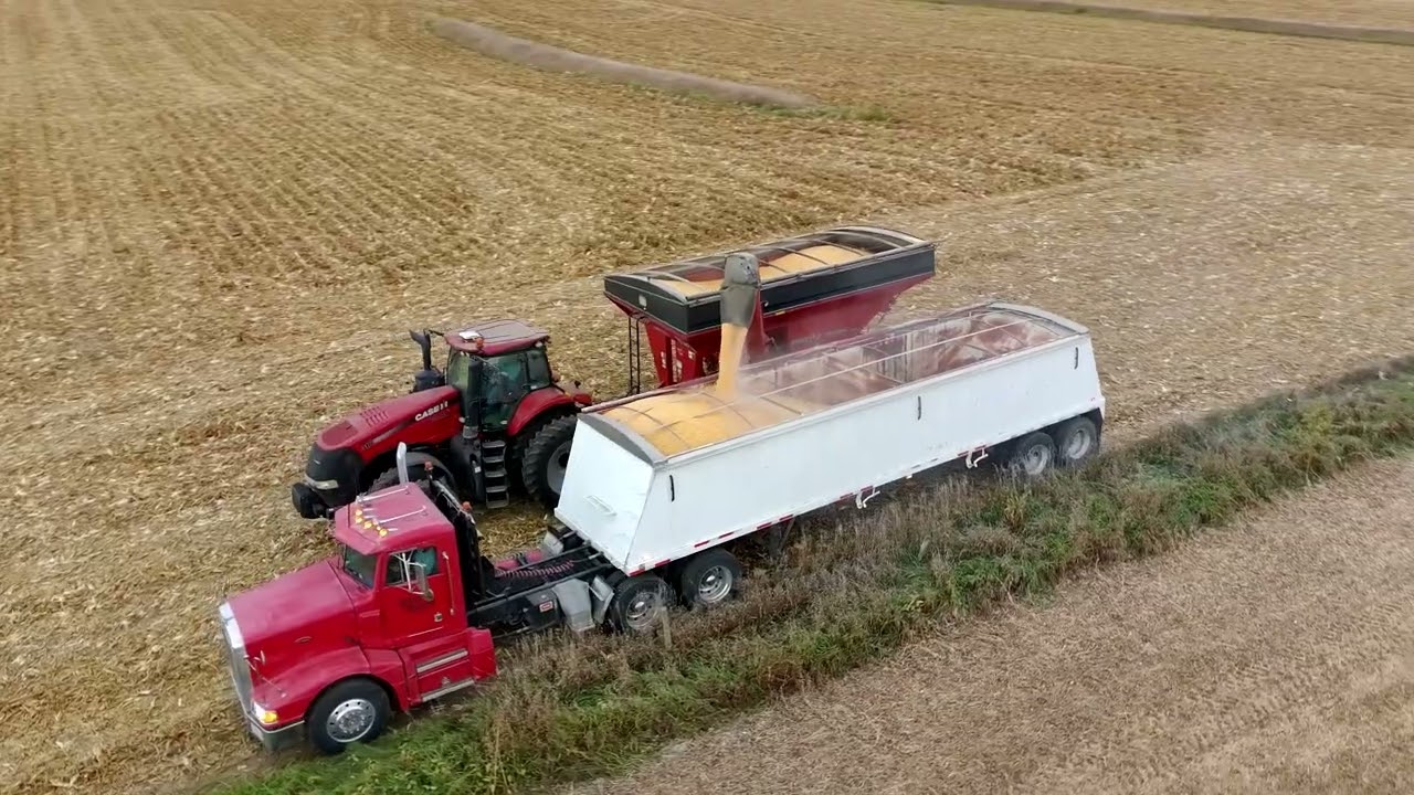 Central Illinois Corn Harvest - Drone Footage