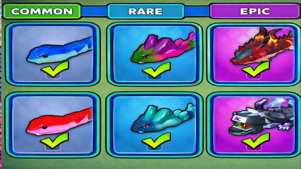 COMMON 🆚 RARE 🆚 EPIC — MAX LEVEL GAMEPLAY ! BEST EPIC SNAKE CLASH IO SKIN COMPARISON !!🐍🔥#159