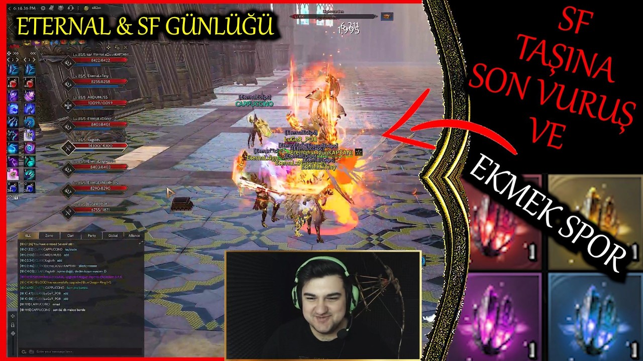 Rise Online ETERNAL SF FARMI ( TAŞI KIRDIK İÇERİ İLK BİZ GİRDİK ) Oyun KAPTANI #riseonline