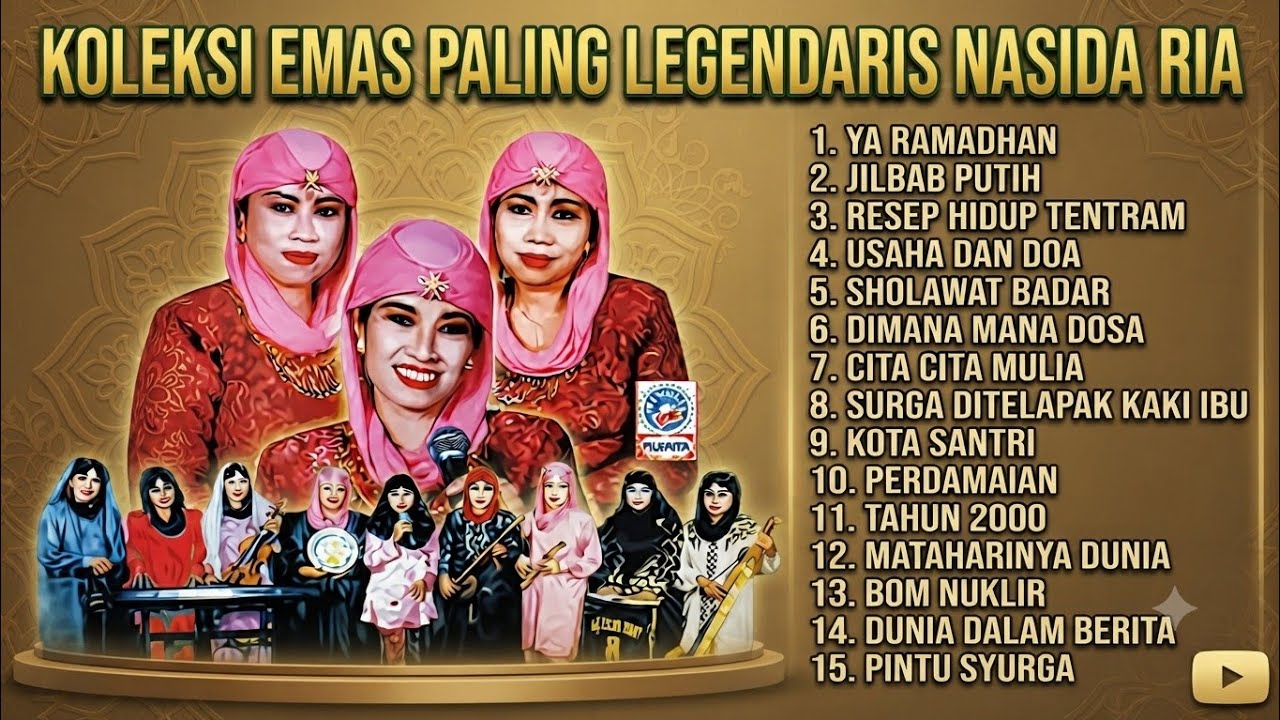 [Tanpa iklan] QASIDAH NASIDA RIA LAWAS | LAGU ISLAMI JAMAN DULU | LAGU NIKAHAN