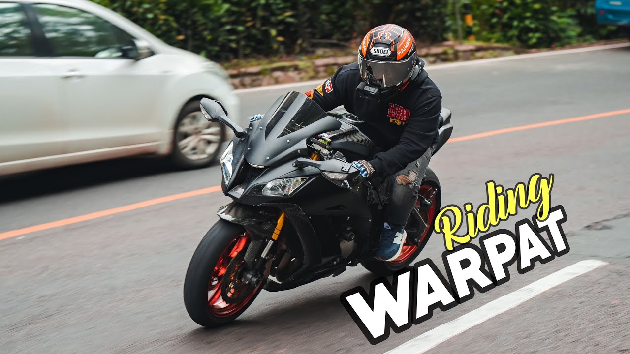 Riding Ke Warpat Puncak - Naik Moge Kawasaki ZX-10R , insiden Gopro Jatuh, Mobil Ugal‼️