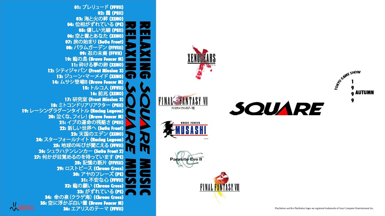 relaxing PS1 Squaresoft music (1+ hour)