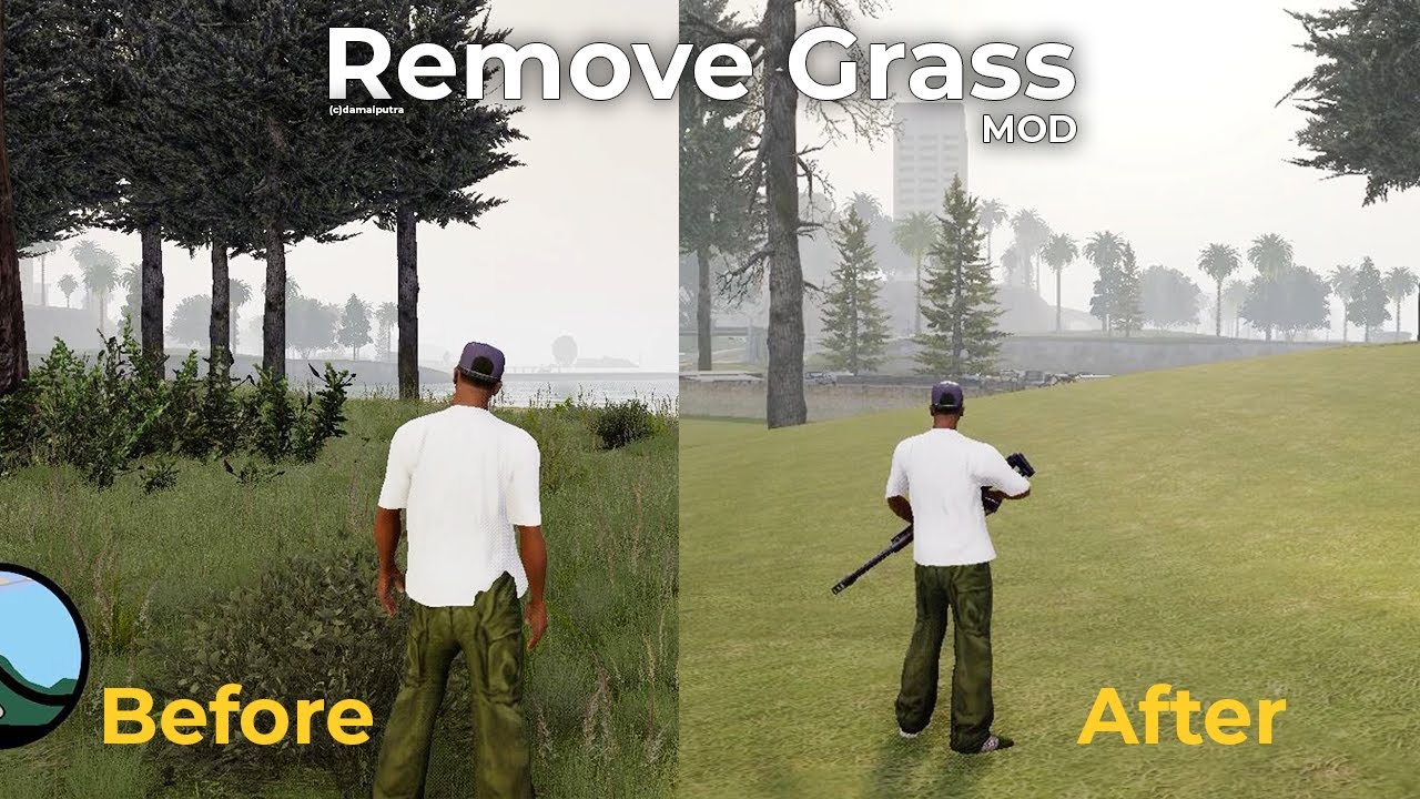 Grass Remove Mod - GTA San Andreas Definitive Edition