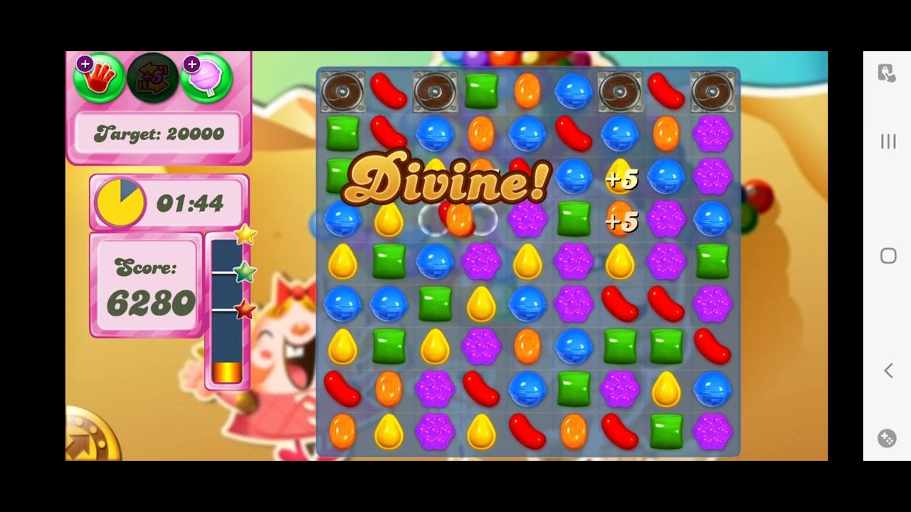 No More Possible Moves and Out of time Damn Level failed in 7 and 8 minutes of Candy crush