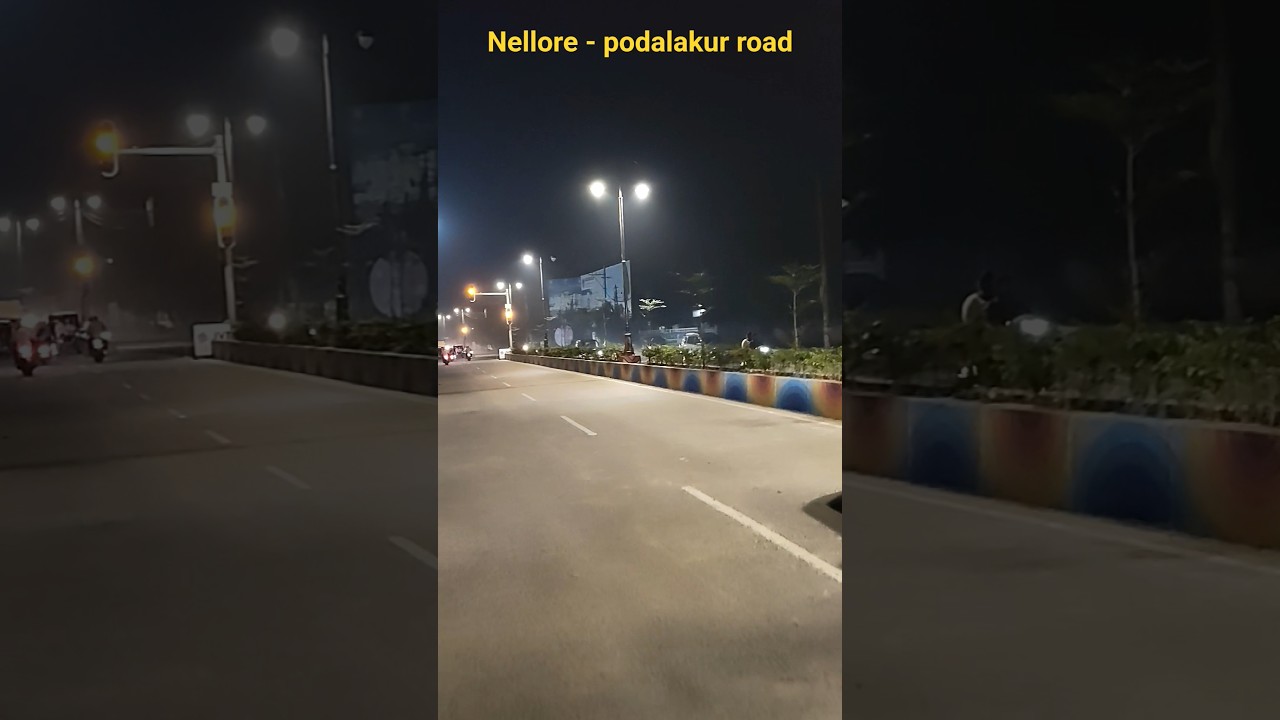 Nellore podalakur road on winter season 