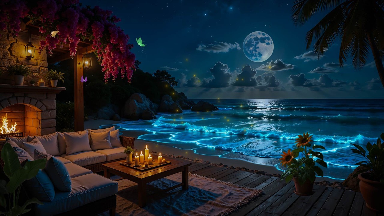 Sleeping Music For Deep Sleeping &bull; Relaxing Piano & Ocean Waves For Insomnia Relief