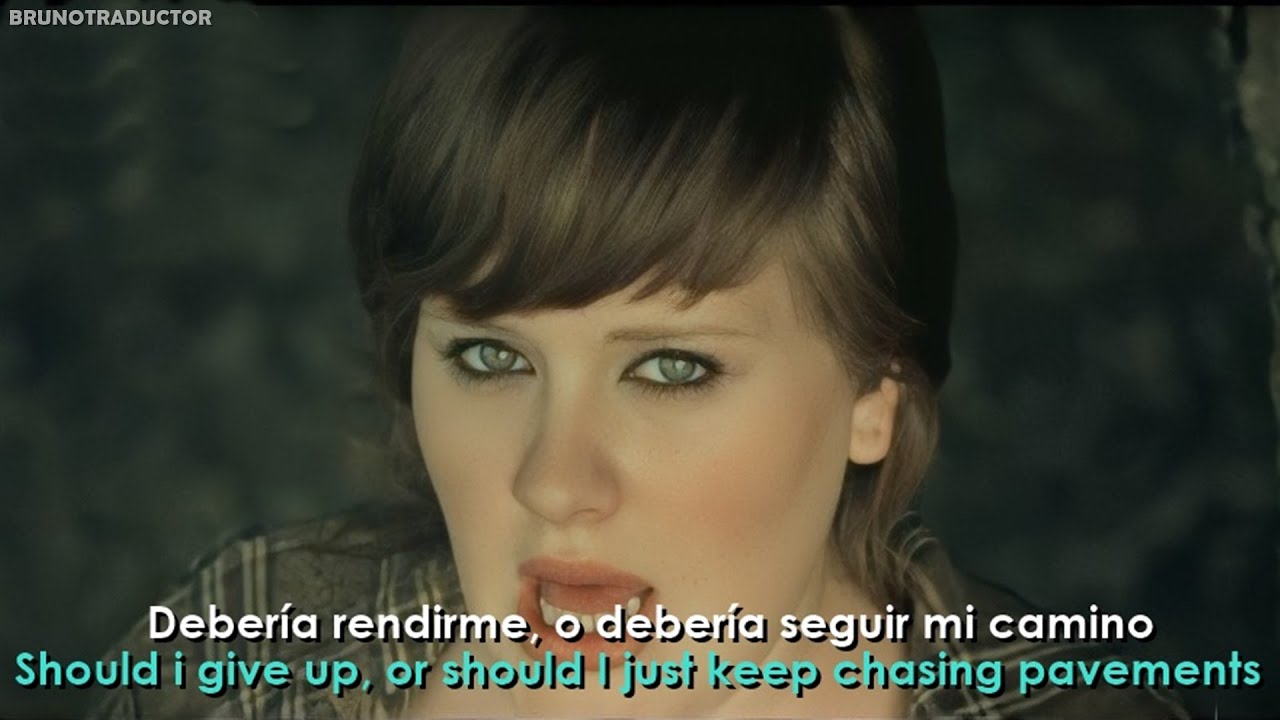 Adele - Chasing Pavements // Lyrics + Espa&ntilde;ol // Video Official