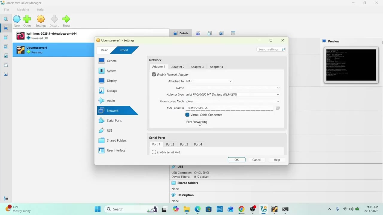 How to Install Ubuntu Server 24.04.3 LTS in VirtualBox and SSH into it