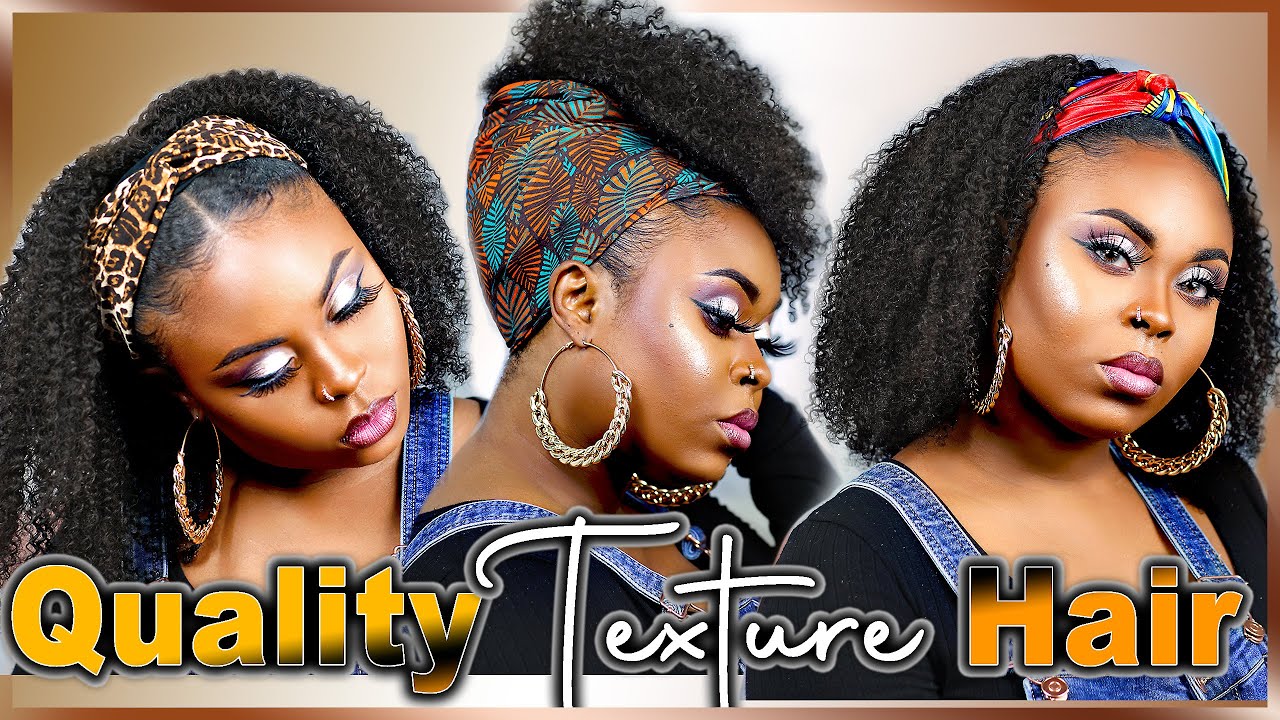 🔥 NATURAL & BOMB AF ❗ 😱 | COILY HERGIVENHAIR Headband Wig 3C/4A | Human Hair