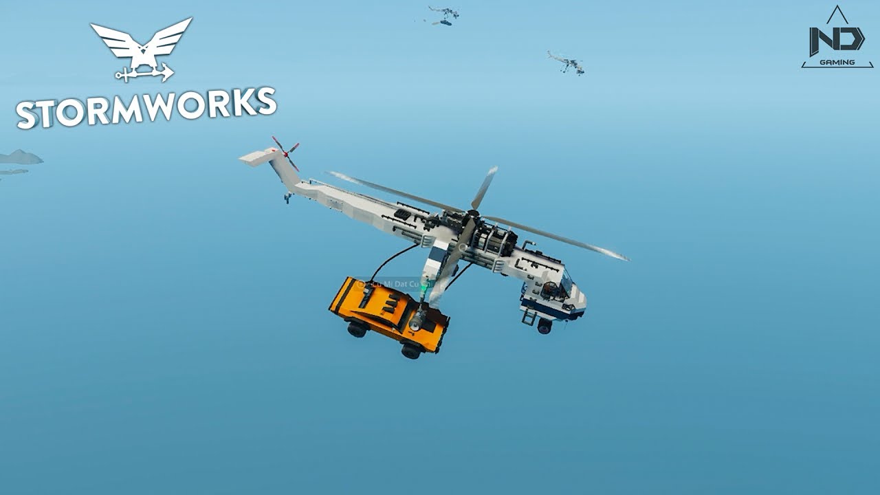 Stormworks #33 - Phi Vụ Vận Chuyển Siêu Xe Bằng Trực Thăng