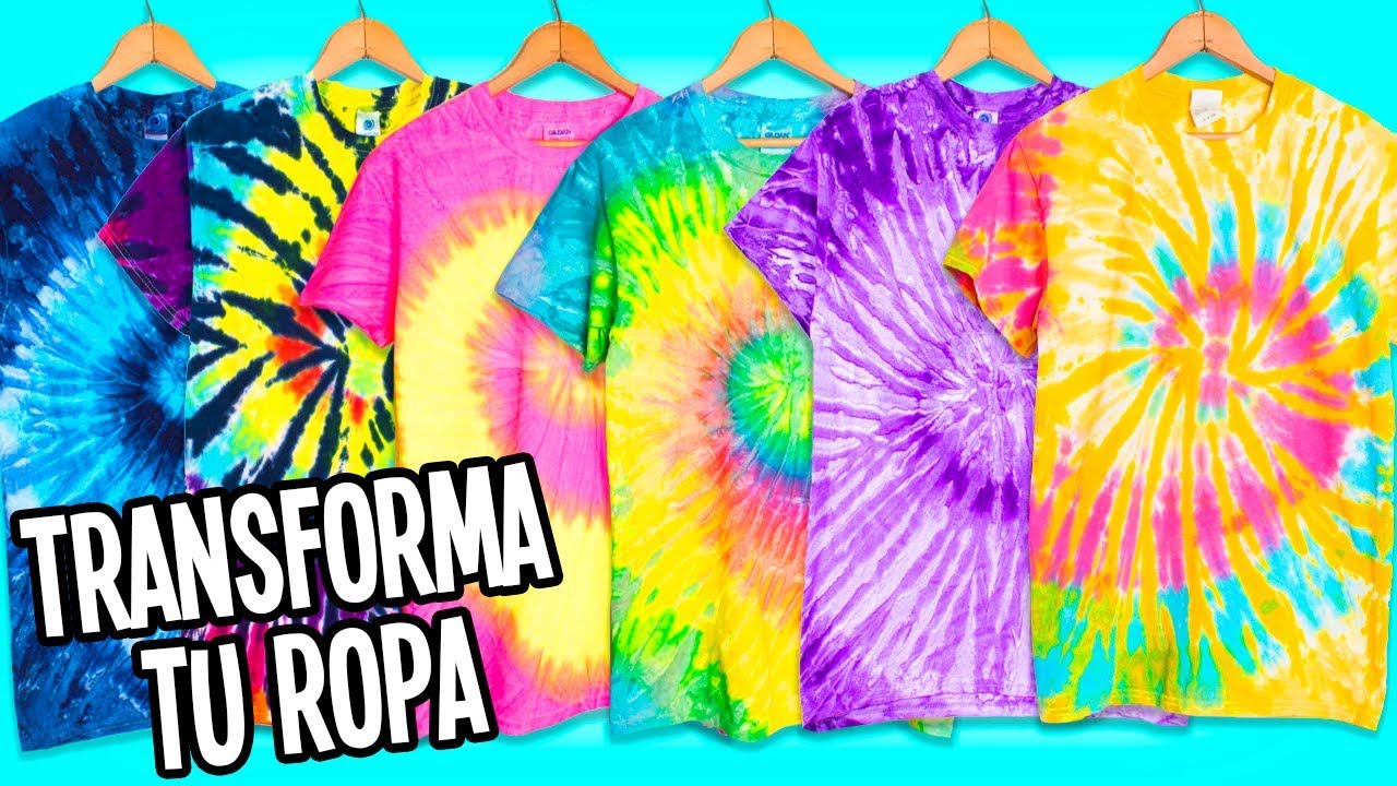 TRANSFORMA TU ROPA VIEJA A NUEVA ❤️ TIÑE TUS PLAYERAS/REMERAS TIE DYE BATIK
