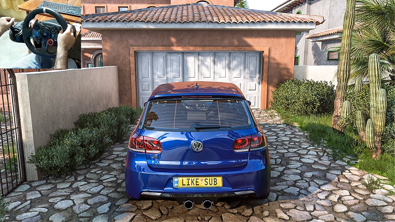 Volkswagen Golf 6 R - Forza Horizon 5 | Steering Wheel Gameplay