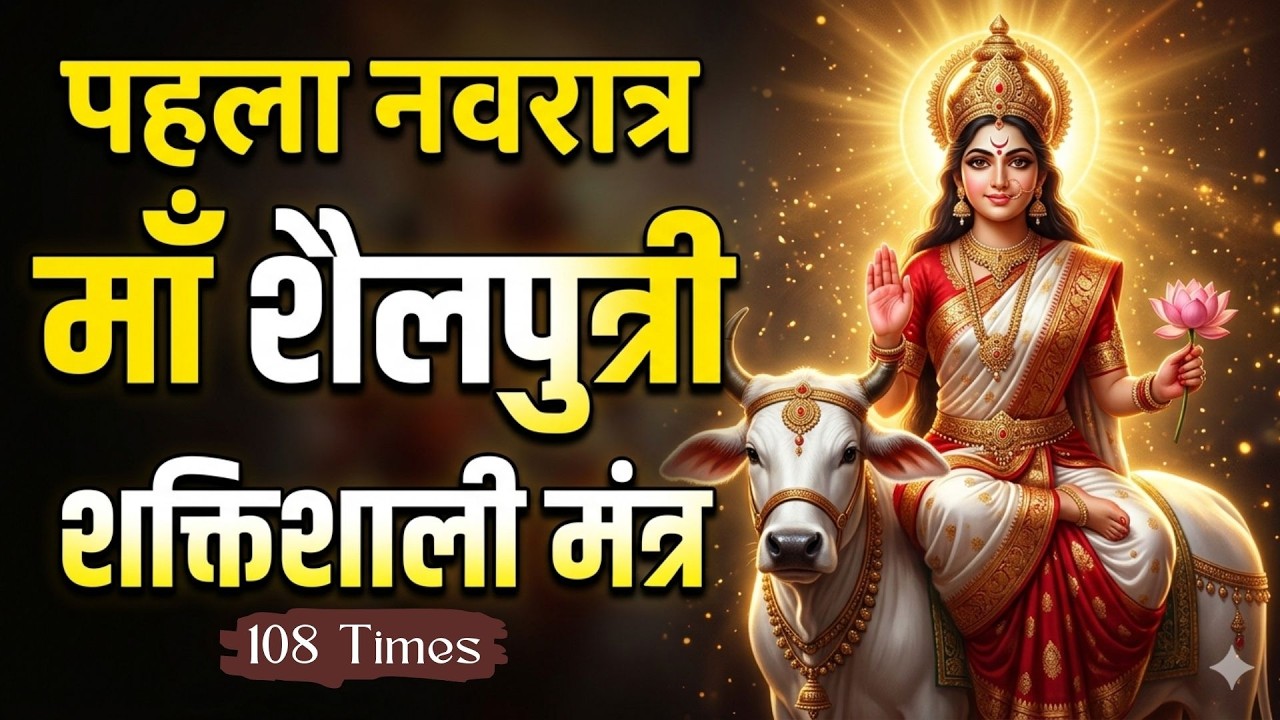 शैलपुत्री मंत्र 108 Times | नकारात्मकता दूर करें और सकारात्मक ऊर्जा आकर्षित करें