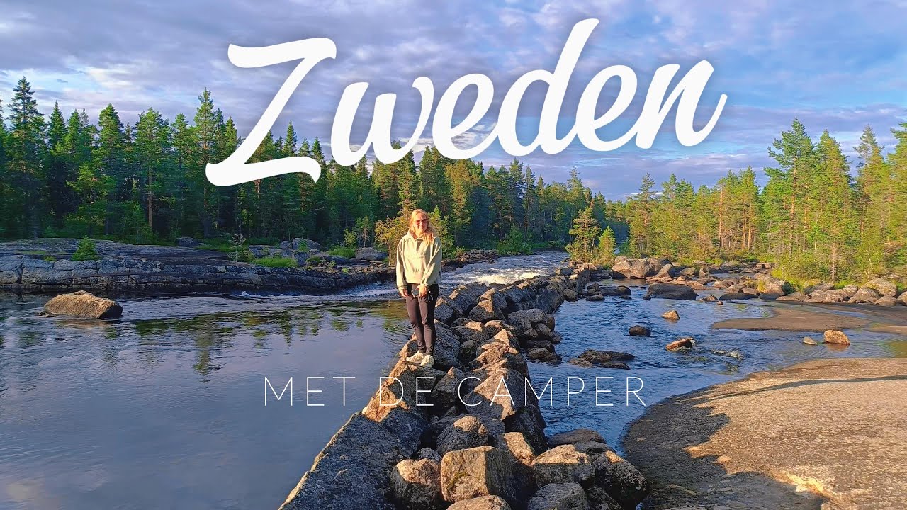 BIJ WATERVALLEN KIJKEN IN ZWEDEN MET DE CAMPER 