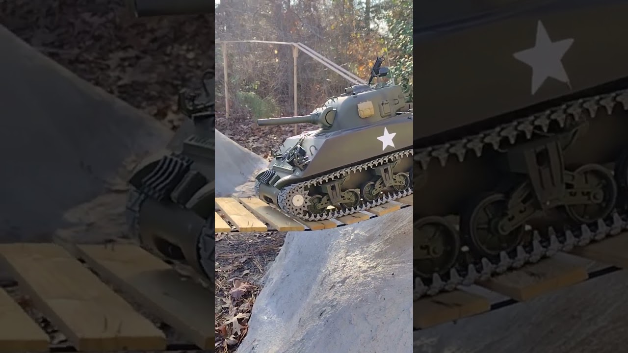 RC Tank Crossing Bridge!!