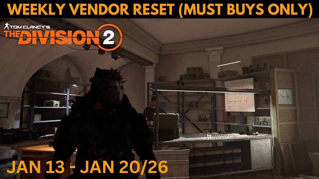 The Division 2 - Еженедельное обновление ассортимента у продавцов (только обязательные покупки) 1...