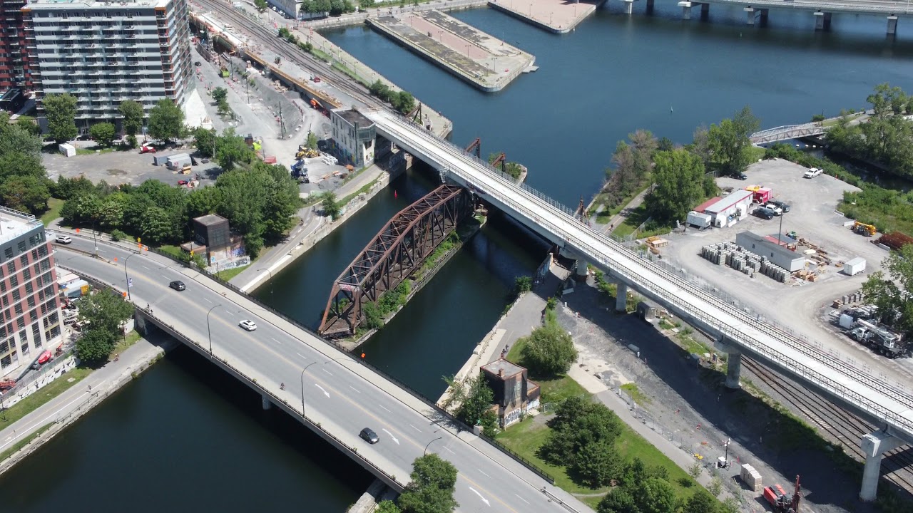 Montreal by drone - Pointe St-Charles/Vieux-Port