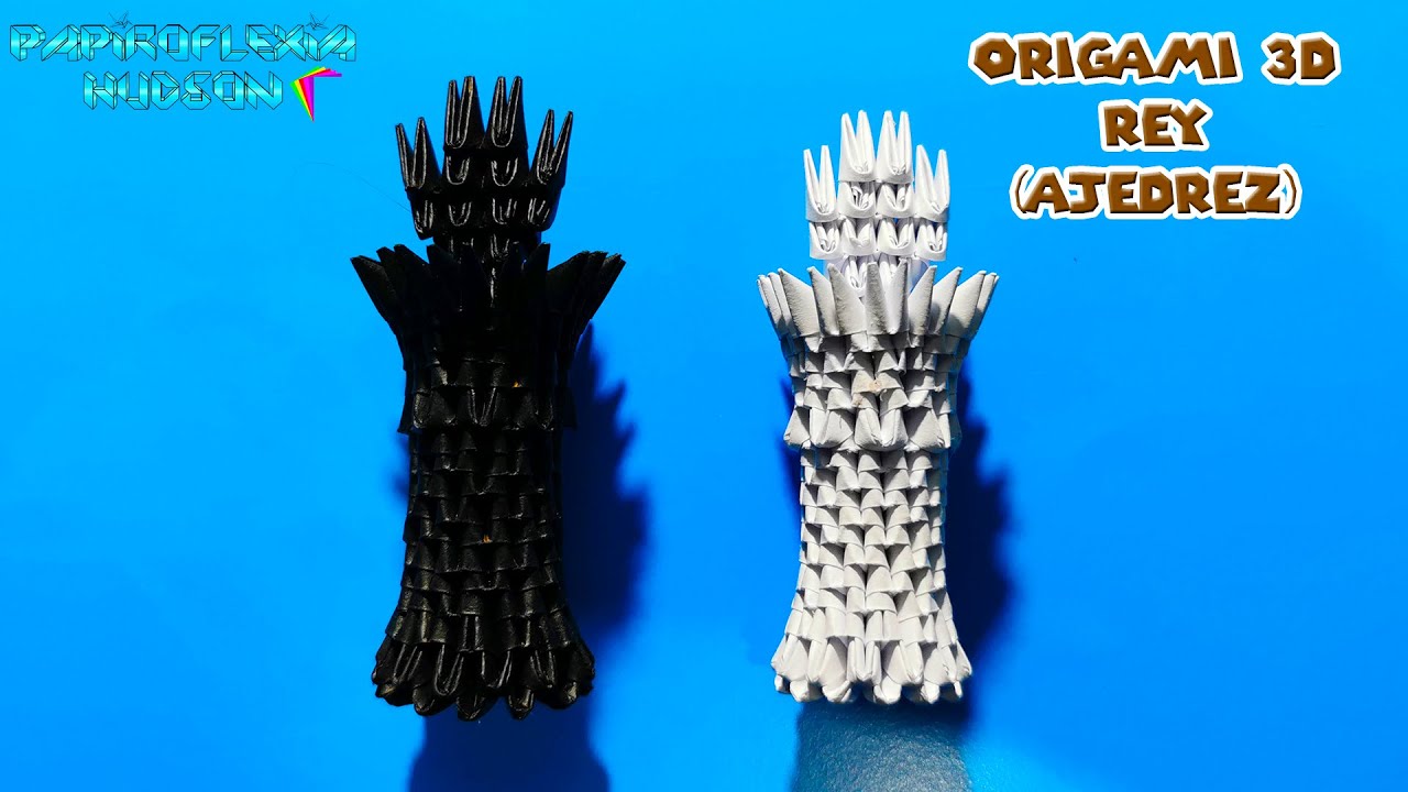 Origami 3D Rey (Ajedrez)