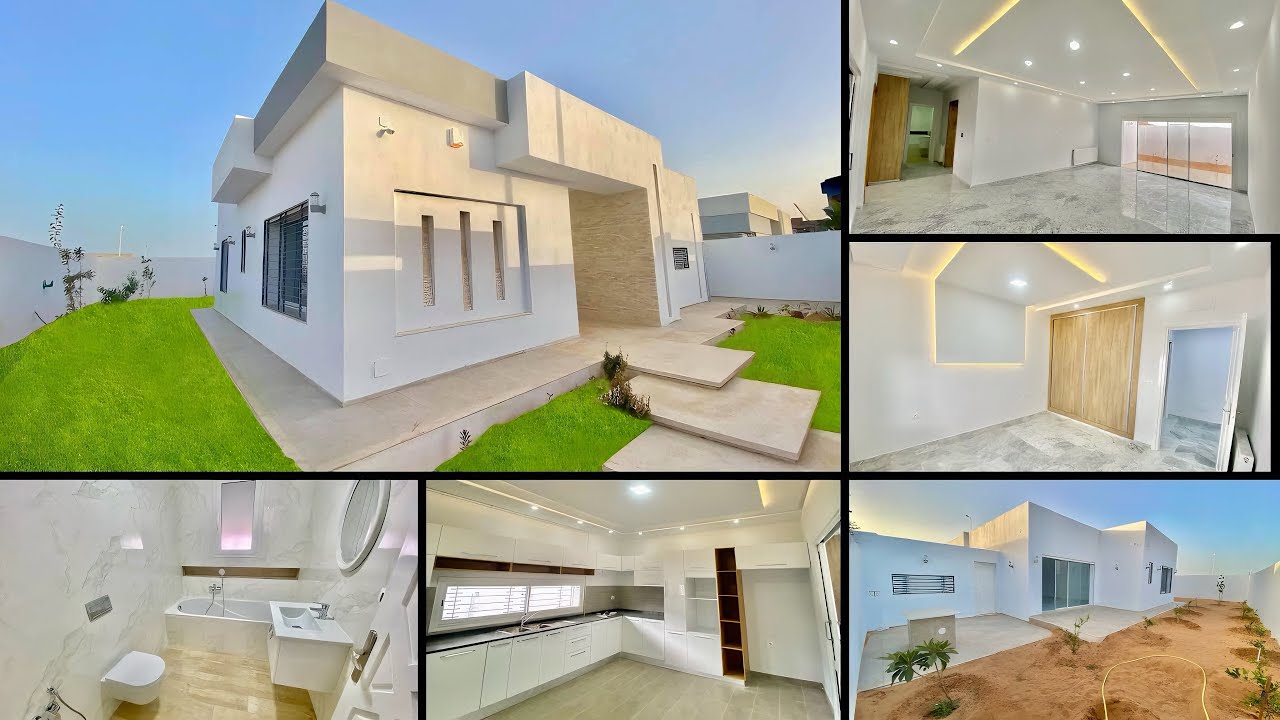 فيـلا جديـدة و جميـلة للبيع في  تـــونس🇹🇳 بناء بسيـــط و مرتّـب في مساحــة صغيــرة 😉 