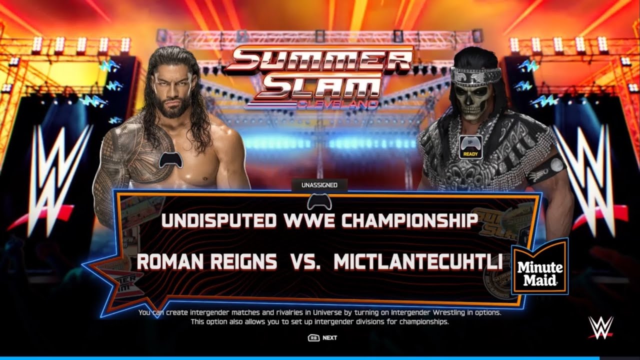 Roman Reigns vs Mictlantecuhtli - WWE Undisputed Championship | WWE 2K25