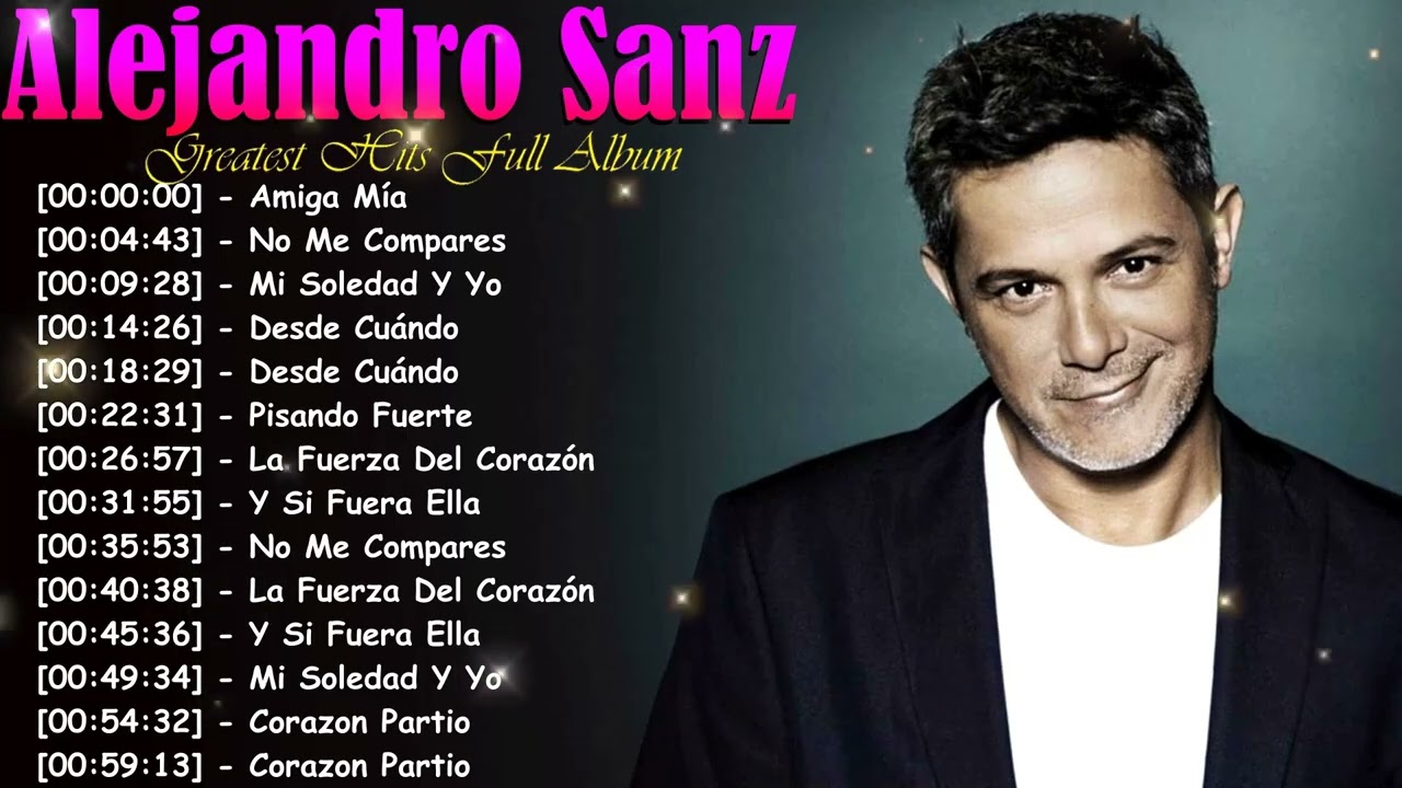 Alejandro Sanz Canciones de Amor 2026 – Playlist Romántica Completa