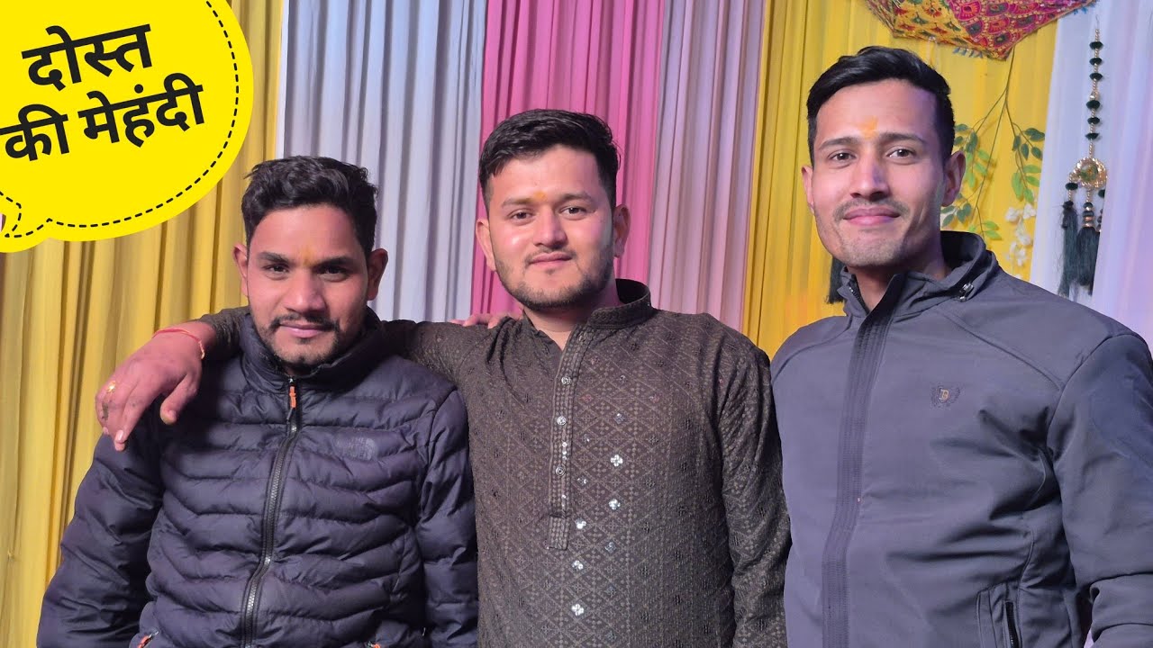दोस्त मोहित की मेहंदी 😍 | Pahadi wedding | 