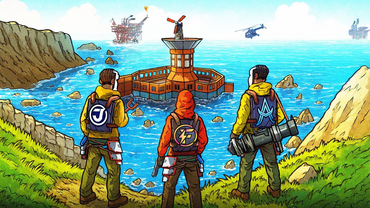 We BUILT an OVERPOWERED OCEAN BASE Next to OIL RIG - Rust
