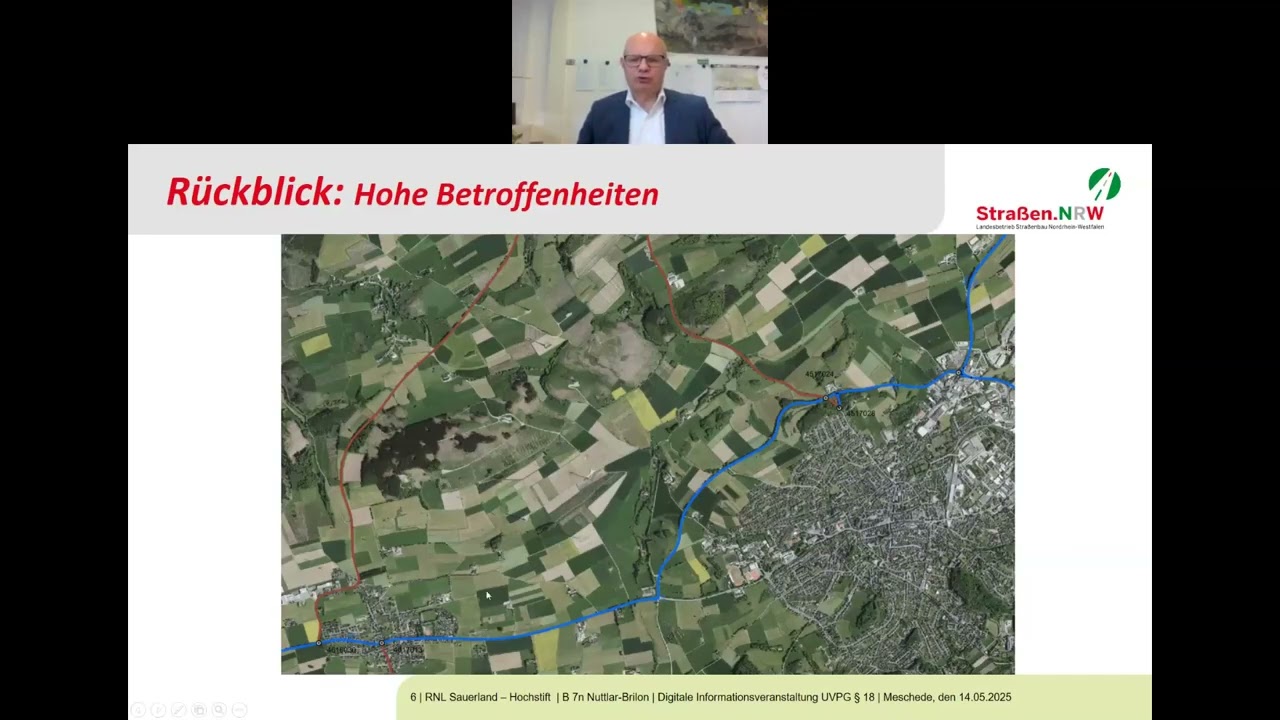 Digitale Informationsveranstaltung zur B7n im Mai 2025
