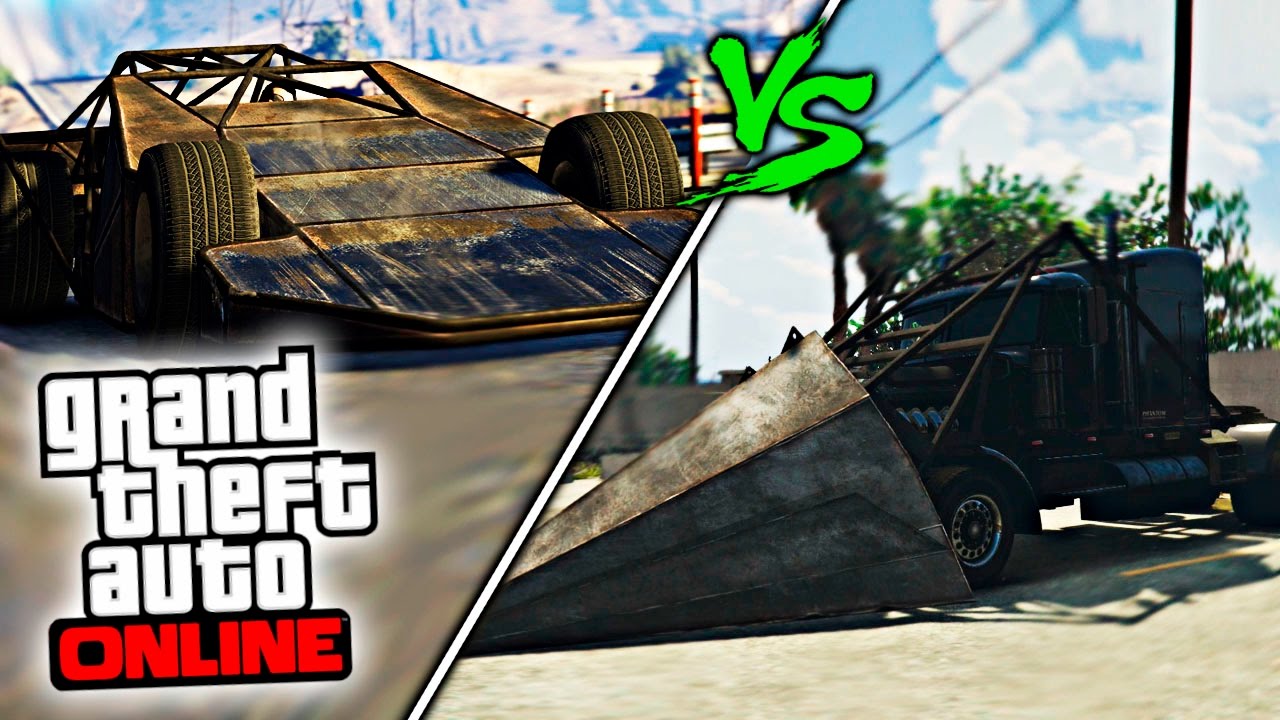 NUEVO COCHE RAMPA vs CAMIÓN TALADRO ¡NUEVO DLC! - GTA V Online NUEVO DLC (GTA 5 Online) | Zoko