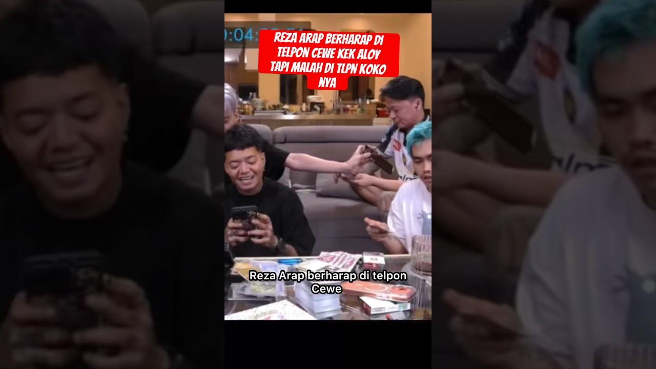 Reza Arap berharap di telpon Cewe Kek aloy tapi malah di tlpn koko nya #rezaarap #aloy #marapthons3