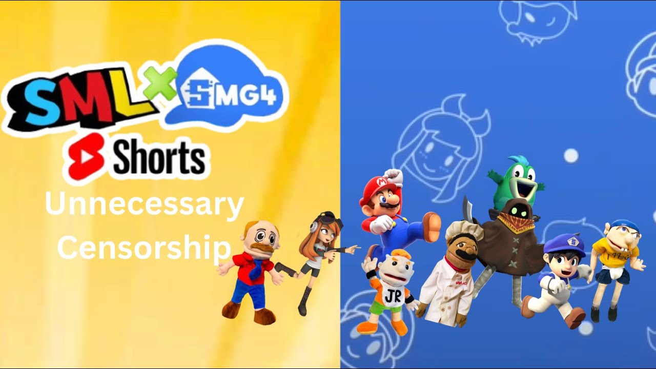 SML x SMG4 Shorts Unnecessary Censorship (Try Not to Laugh)