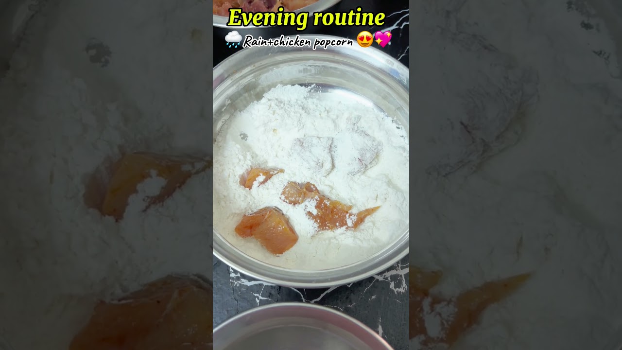 Evening routine 🌧️chicken popcorn 😍minivlog 24
